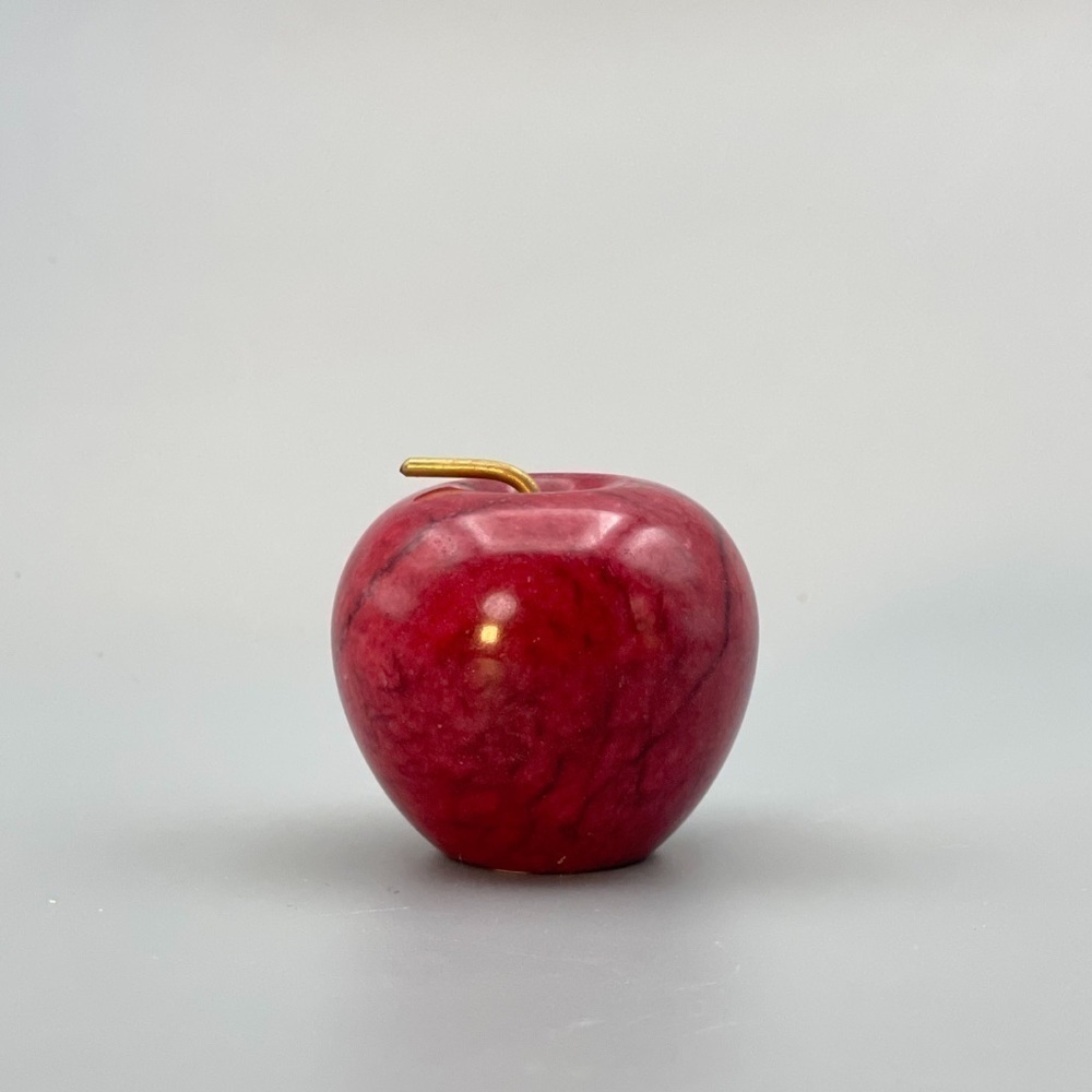 Onyx Red Apple, Solid Stone (1 apple per order) - Picture 1 of 7